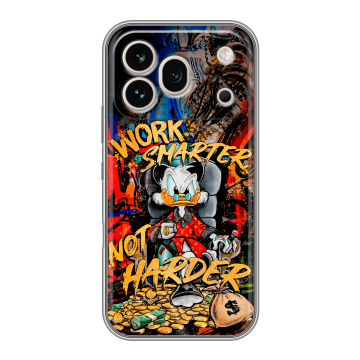 Силиконовый чехол на Honor 600 Pro с принтом Дональд Дак Деньги