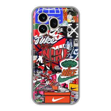 Силиконовый чехол на Honor 600 Pro с принтом Найк Nike яркий Силиконовый чехол на Honor 600 Pro с принтом Найк Nike яркий