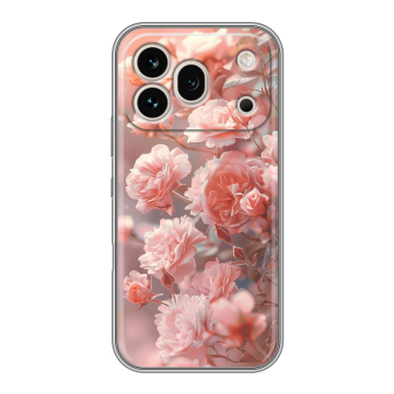 Силиконовый чехол на Honor 600 Pro с принтом Розовые розы Силиконовый чехол на Honor 600 Pro с принтом Розовые розы