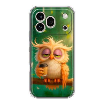 Силиконовый чехол на Honor 600 Pro с принтом сова Силиконовый чехол на Honor 600 Pro с принтом сова