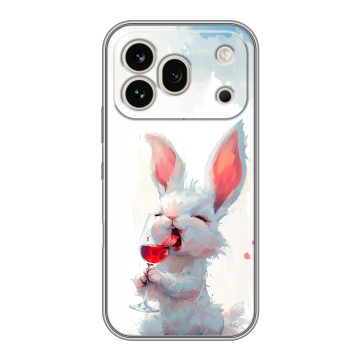 Силиконовый чехол на Honor 600 Pro с принтом кролик зайчик Силиконовый чехол на Honor 600 Pro с принтом кролик зайчик