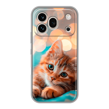 Силиконовый чехол на Honor 600 Pro с принтом котик Силиконовый чехол на Honor 600 Pro с принтом котик
