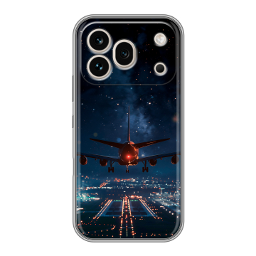 Силиконовый чехол на Honor 600 Pro с принтом самолет Силиконовый чехол на Honor 600 Pro с принтом самолет