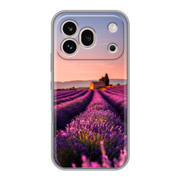 Силиконовый чехол на Honor 600 Pro с принтом лаванда Силиконовый чехол на Honor 600 Pro с принтом лаванда