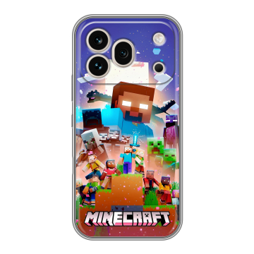 Силиконовый чехол на Honor 600 Pro с принтом Майнкрафт Minecraft