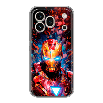 Силиконовый чехол на Honor 600 Pro с принтом Железный человек Ironman