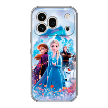 Силиконовый чехол на Honor 600 Pro с принтом Холодное сердце Frozen