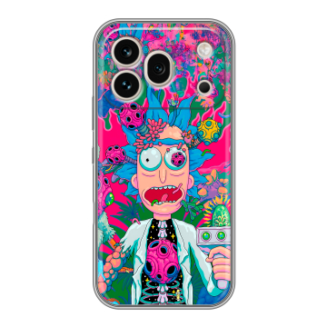 Силиконовый чехол на Honor 600 Pro с принтом Рик и Морти Rick Morty