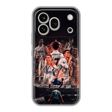 Силиконовый чехол на Honor 600 Pro с принтом Реал Роналдо Real Ronaldo
