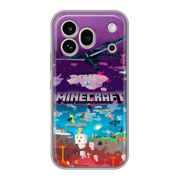 Силиконовый чехол на Honor 600 Pro с принтом Майнкрафт Minecraft