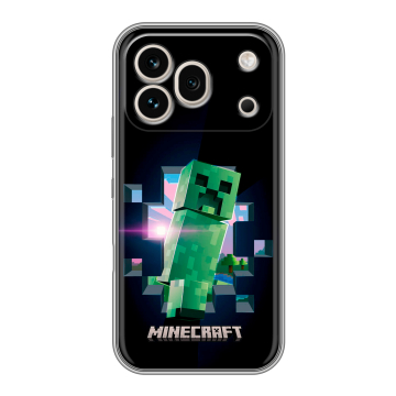 Силиконовый чехол на Honor 600 Pro с принтом Майнкрафт Minecraft
