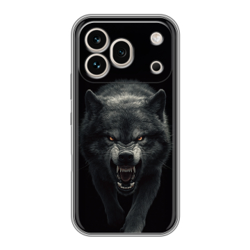 Силиконовый чехол на Honor 600 Pro с принтом Волк