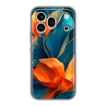 Силиконовый чехол на Honor 600 Pro с принтом Цветы