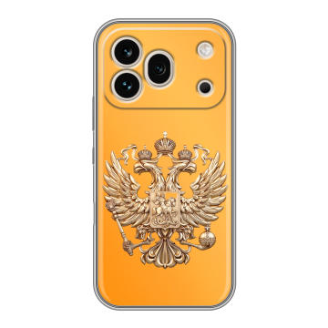 Силиконовый чехол на Honor 600 Pro с принтом Герб Флаг России