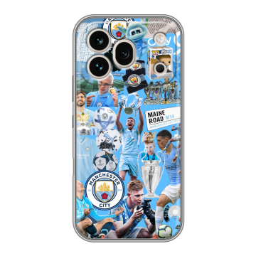 Силиконовый чехол на Honor 600 Pro с принтом Man City Манчестер Сити
