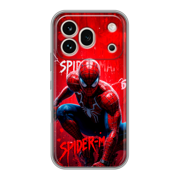Силиконовый чехол на Honor 600 Pro с принтом Spiderman Человек паук
