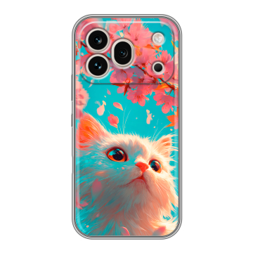 Силиконовый чехол на Honor 600 Pro с принтом Красивый кот