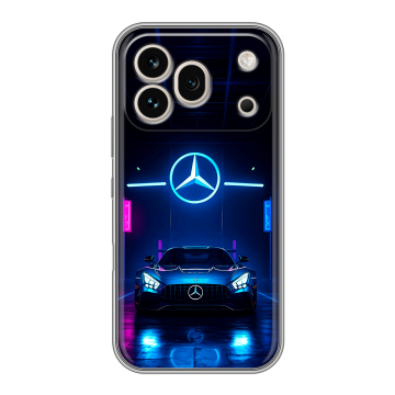 Силиконовый чехол на Honor 600 Pro с принтом Mercedes Мерседес