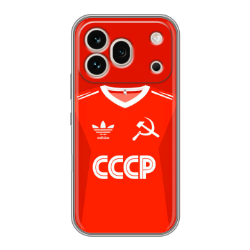 Силиконовый чехол на Honor 600 Pro с принтом Флаг Герб СССР