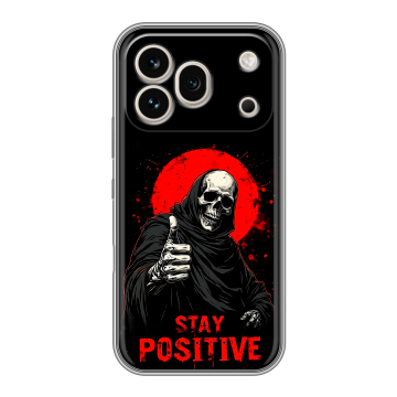 Силиконовый чехол на Honor 600 Pro с принтом смешной скелет