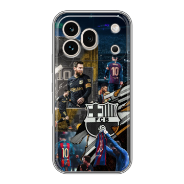 Силиконовый чехол на Honor 600 Pro с принтом Messi Barcelona