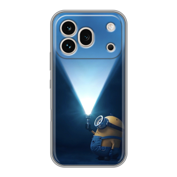 Силиконовый чехол на Honor 600 Pro с принтом Миньоны