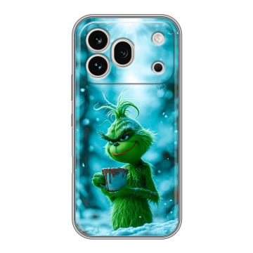 Силиконовый чехол на Honor 600 Pro с принтом Новый год гринч Силиконовый чехол на Honor 600 Pro с принтом Новый год гринч