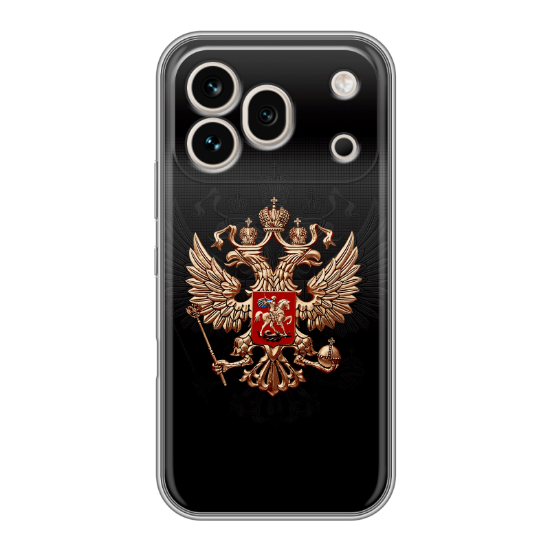 Силиконовый чехол на Honor 600 Pro с принтом Герб России Силиконовый чехол на Honor 600 Pro с принтом Герб России