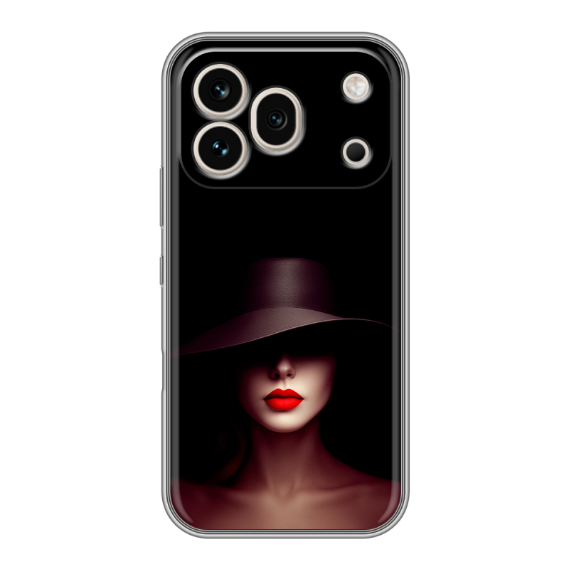 Силиконовый чехол на Honor 600 Pro с принтом Девушка в шляпе Силиконовый чехол на Honor 600 Pro с принтом Девушка в шляпе