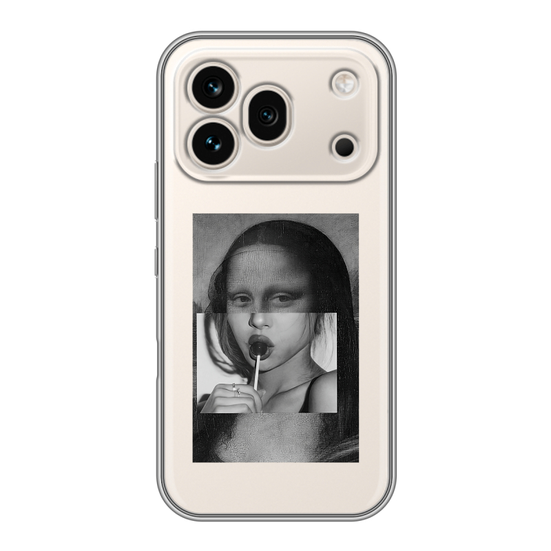 Силиконовый чехол на Honor 600 Pro с принтом Мона Лиза Силиконовый чехол на Honor 600 Pro с принтом Мона Лиза