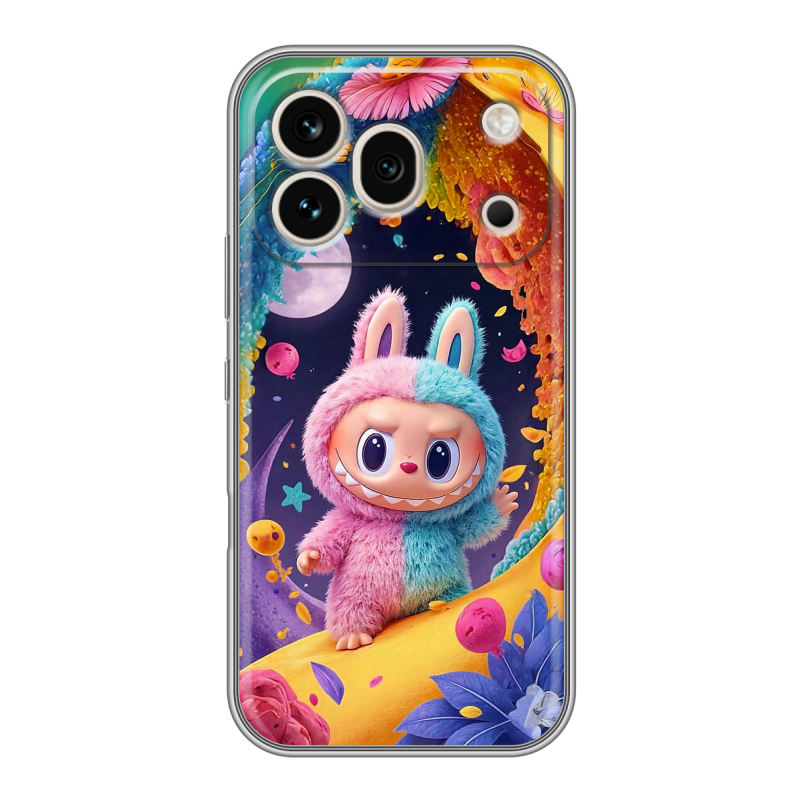 Силиконовый чехол на Honor 600 Pro с принтом Labubu Лабубу Силиконовый чехол на Honor 600 Pro с принтом Labubu Лабубу