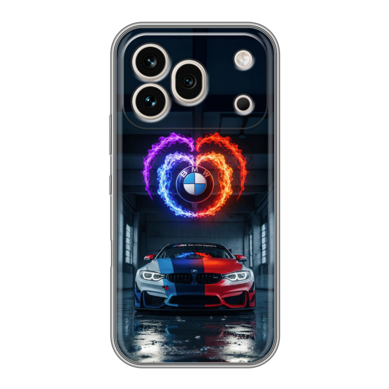 Силиконовый чехол на Honor 600 Pro с принтом BMW БМВ Силиконовый чехол на Honor 600 Pro с принтом BMW БМВ