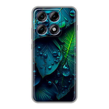 Силиконовый чехол на Motorola Edge 70 Pro с принтом Листья