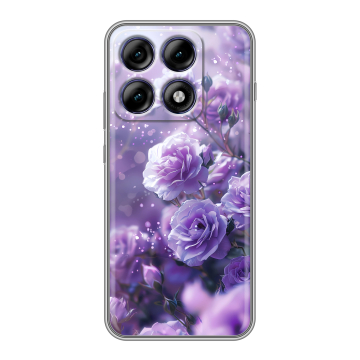 Силиконовый чехол на Motorola Edge 70 Pro с принтом Розы цветы