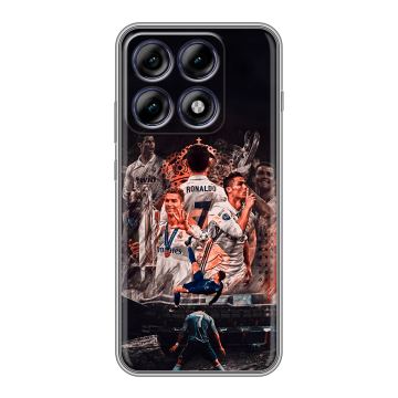 Силиконовый чехол на Motorola Edge 70 Pro с принтом Реал Роналдо Real Ronaldo Силиконовый чехол на Motorola Edge 70 Pro с принтом Реал Роналдо Real Ronaldo