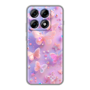 Силиконовый чехол на Motorola Edge 70 Pro с принтом Бабочки Силиконовый чехол на Motorola Edge 70 Pro с принтом Бабочки
