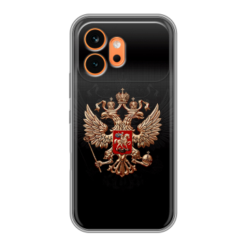 Силиконовый чехол на Honor 600 с принтом Герб России Силиконовый чехол на Honor 600 с принтом Герб России