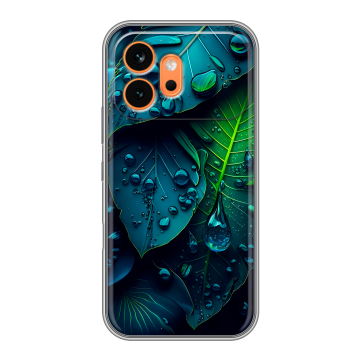 Силиконовый чехол на Honor 600 с принтом Листья Силиконовый чехол на Honor 600 с принтом Листья
