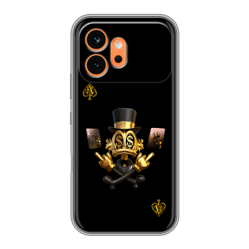 Силиконовый чехол на Honor 600 с принтом Золотой скрудж макдак Силиконовый чехол на Honor 600 с принтом Золотой скрудж макдак