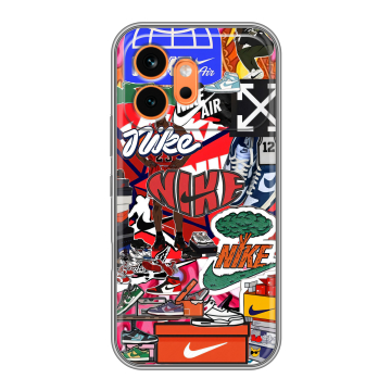 Силиконовый чехол на Honor 600 с принтом Найк Nike яркий