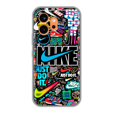 Силиконовый чехол на Honor 600 с принтом найк nike черный