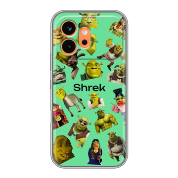 Силиконовый чехол на Honor 600 с принтом Шрек Shrek Силиконовый чехол на Honor 600 с принтом Шрек Shrek