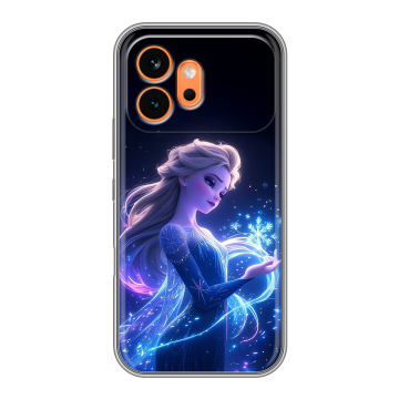 Силиконовый чехол на Honor 600 с принтом Холодное сердце Frozen