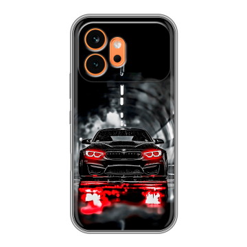 Силиконовый чехол на Honor 600 с принтом BMW БМВ