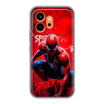 Силиконовый чехол на Honor 600 с принтом Spiderman Человек паук