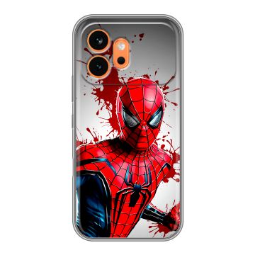Силиконовый чехол на Honor 600 с принтом Spiderman Человек паук