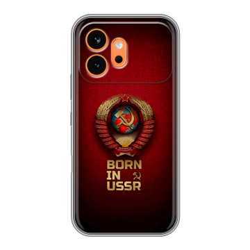 Силиконовый чехол на Honor 600 с принтом Флаг Герб СССР Силиконовый чехол на Honor 600 с принтом Флаг Герб СССР