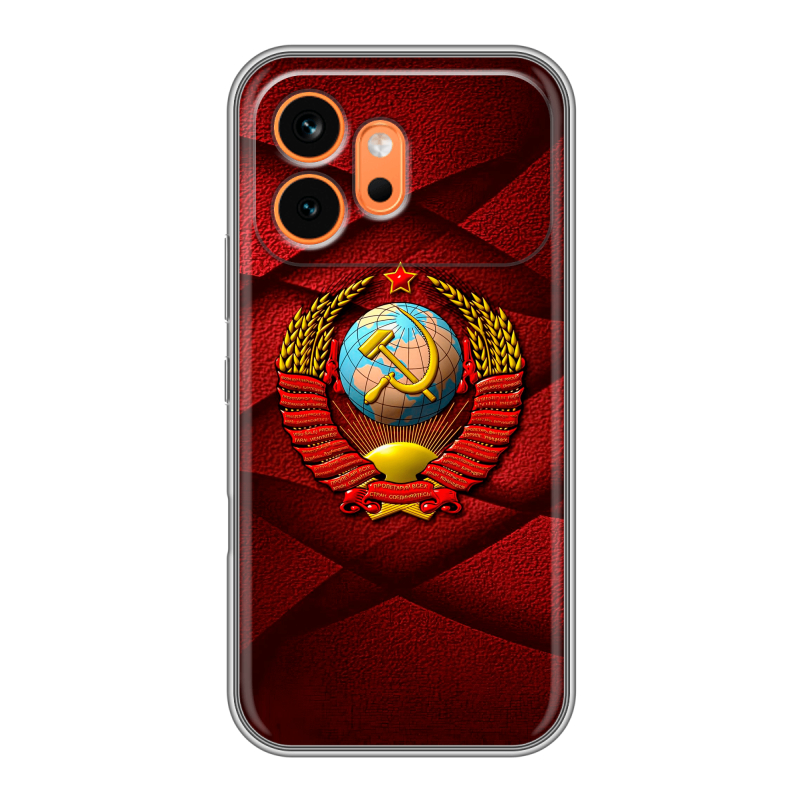 Силиконовый чехол на Honor 600 с принтом Герб СССР Силиконовый чехол на Honor 600 с принтом Герб СССР