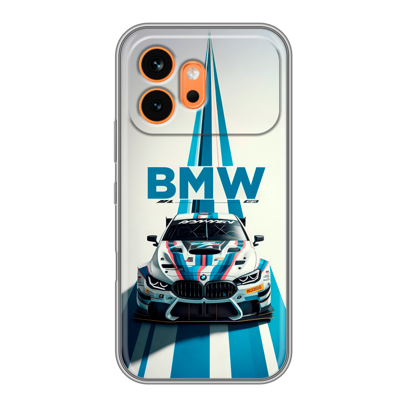 Силиконовый чехол на Honor 600 с принтом БМВ BMW Силиконовый чехол на Honor 600 с принтом БМВ BMW