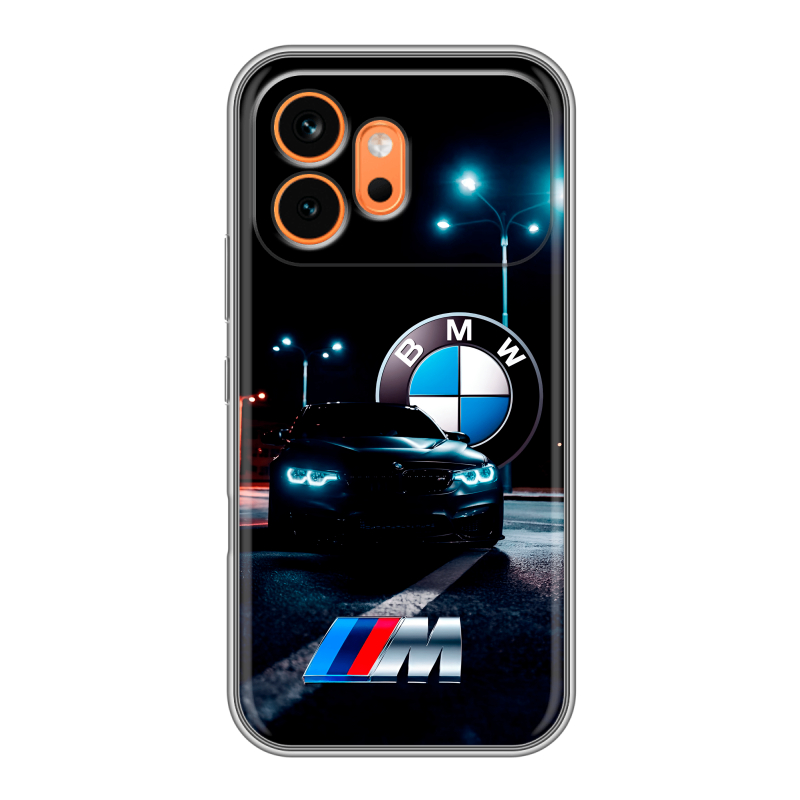 Силиконовый чехол на Honor 600 с принтом БМВ BMW Силиконовый чехол на Honor 600 с принтом БМВ BMW